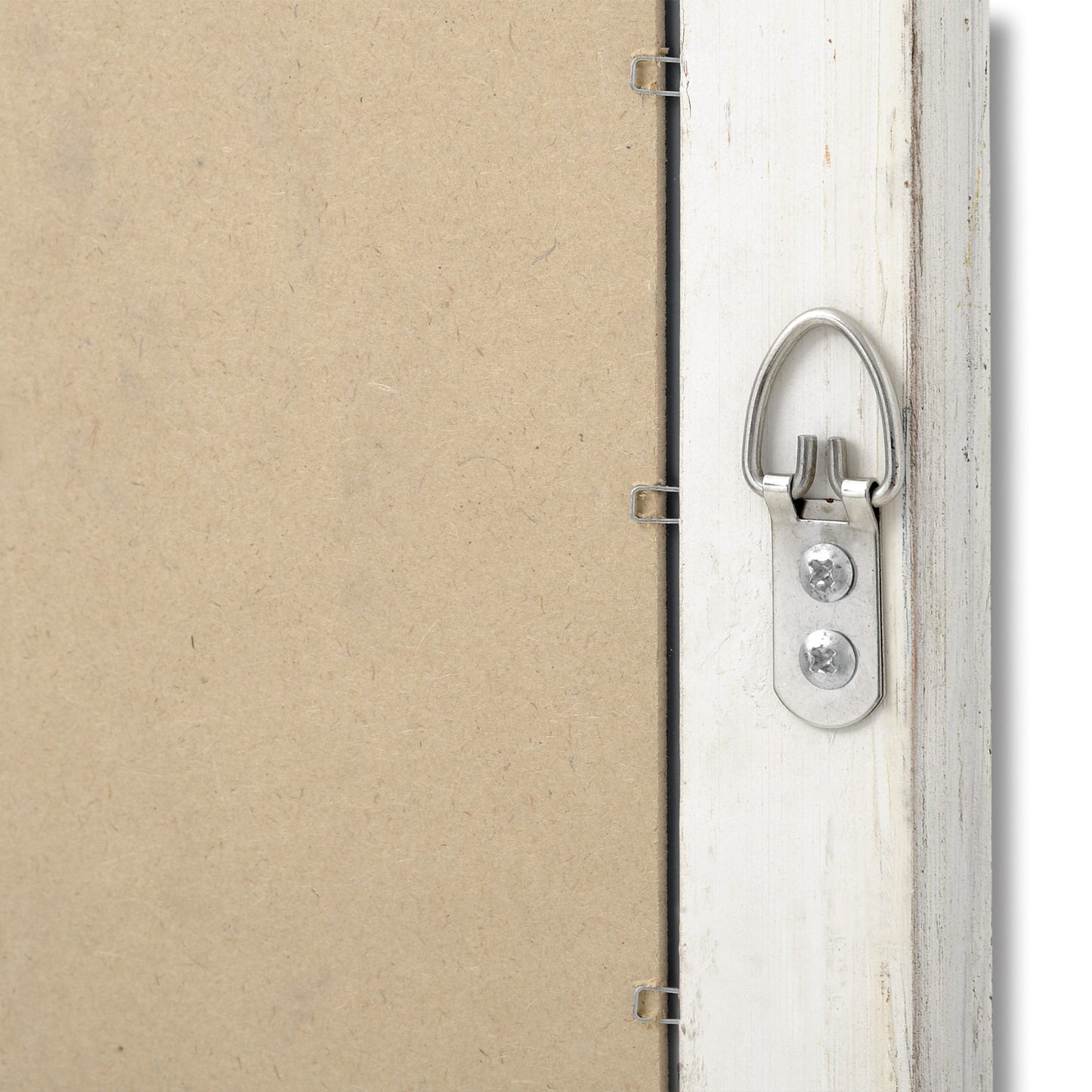 Tall Narrow Whitewashed Wall Mirror