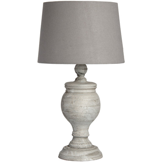 Aillon Grey Stoneware Table Lamp