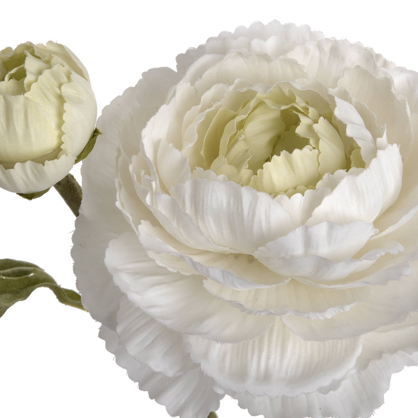 Set of 3 Artificial Flowers White Ranunculus Spray