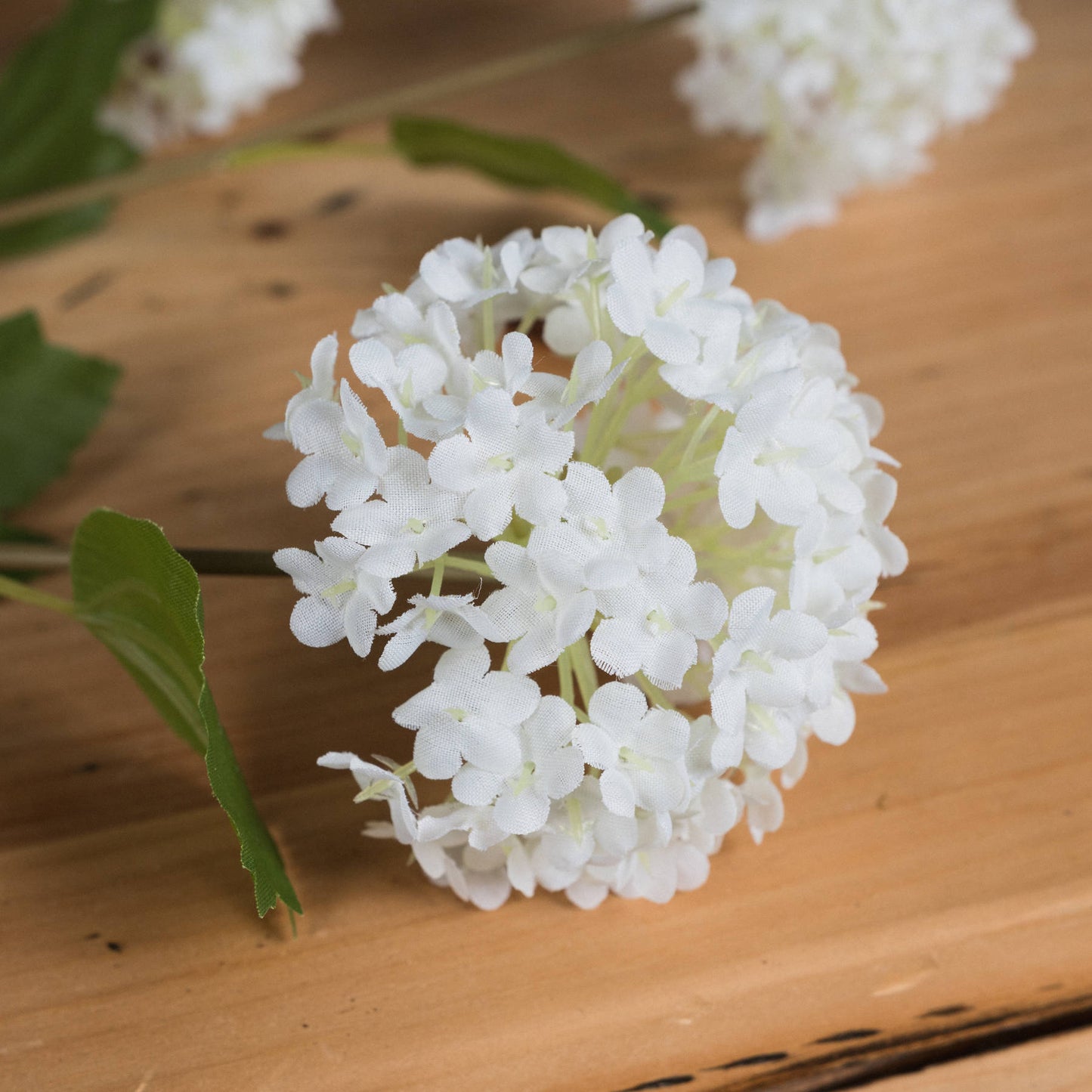 Set of 3 Artificial Flowers Viburnum Opulus Stem