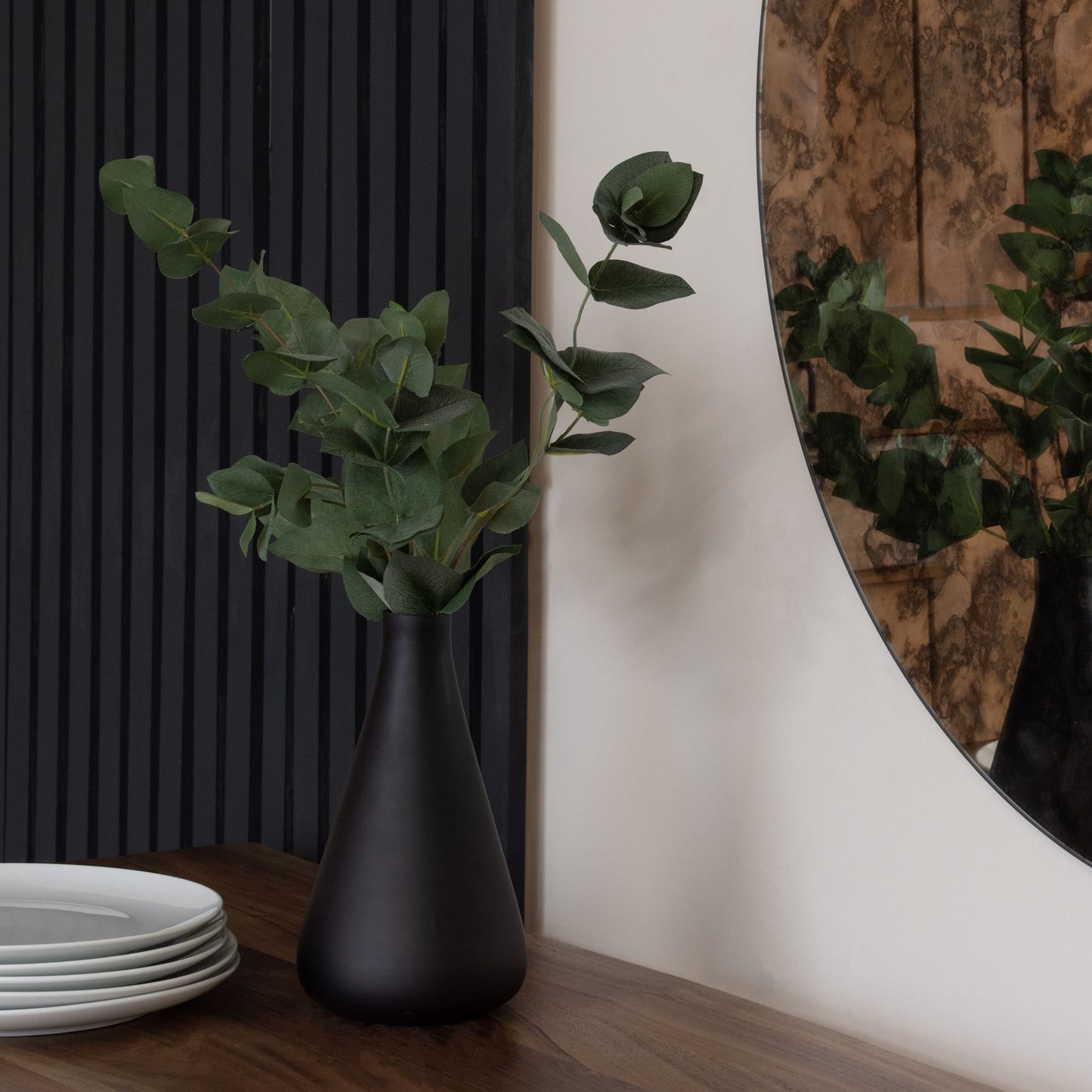 Set of 3 Artificial Flowers Eucalyptus Filler Stems