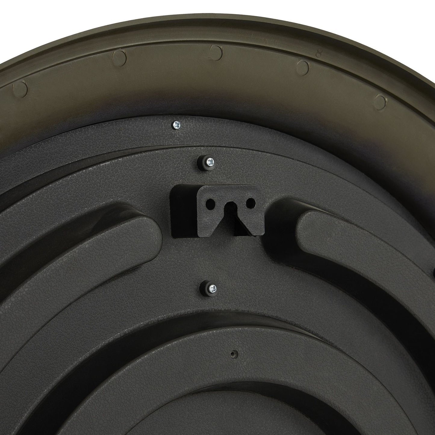 Black Metal Frame Roman Numeral Wall Clock with Glass Cover