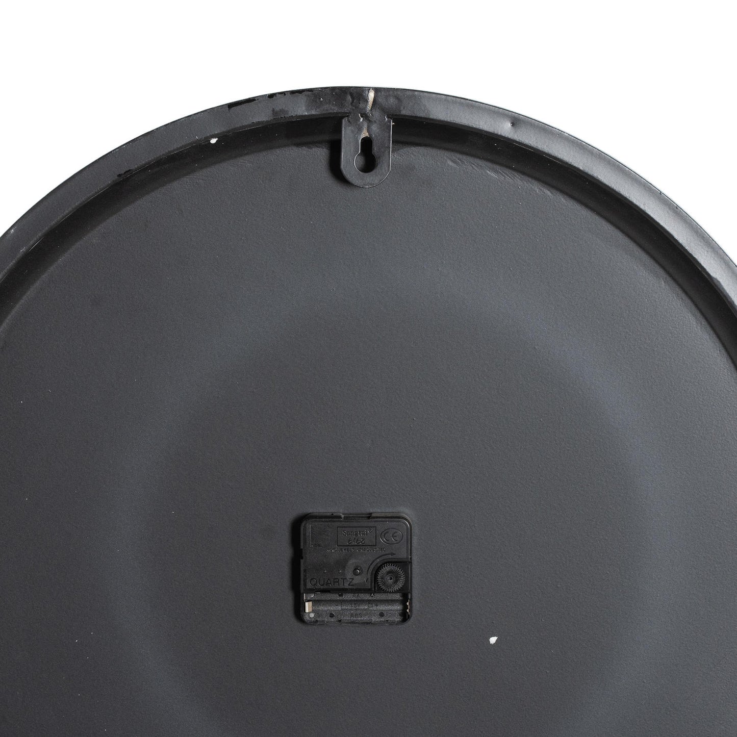 Large 80cm Grey Minimalist Wall Clock with White Numerals