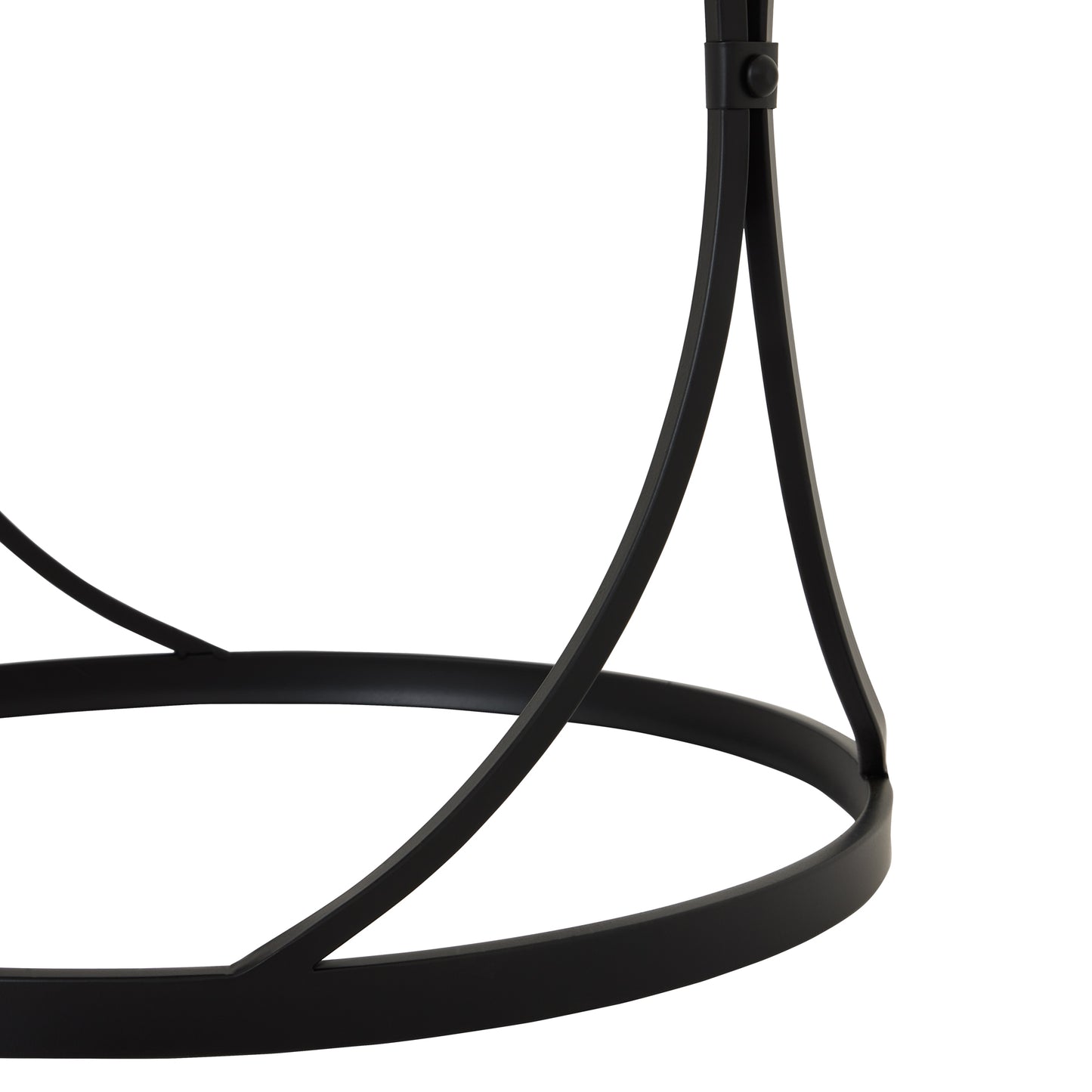 San Francisco Set Of Two Modern Black Mirrored Side Tables