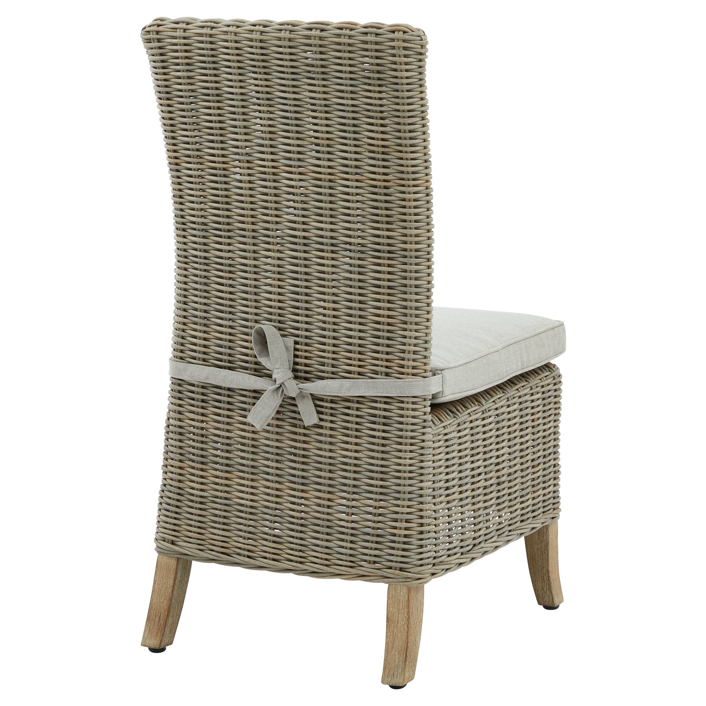 Sorrento Outdoor Grey Wicker Dining Chair with Cushion