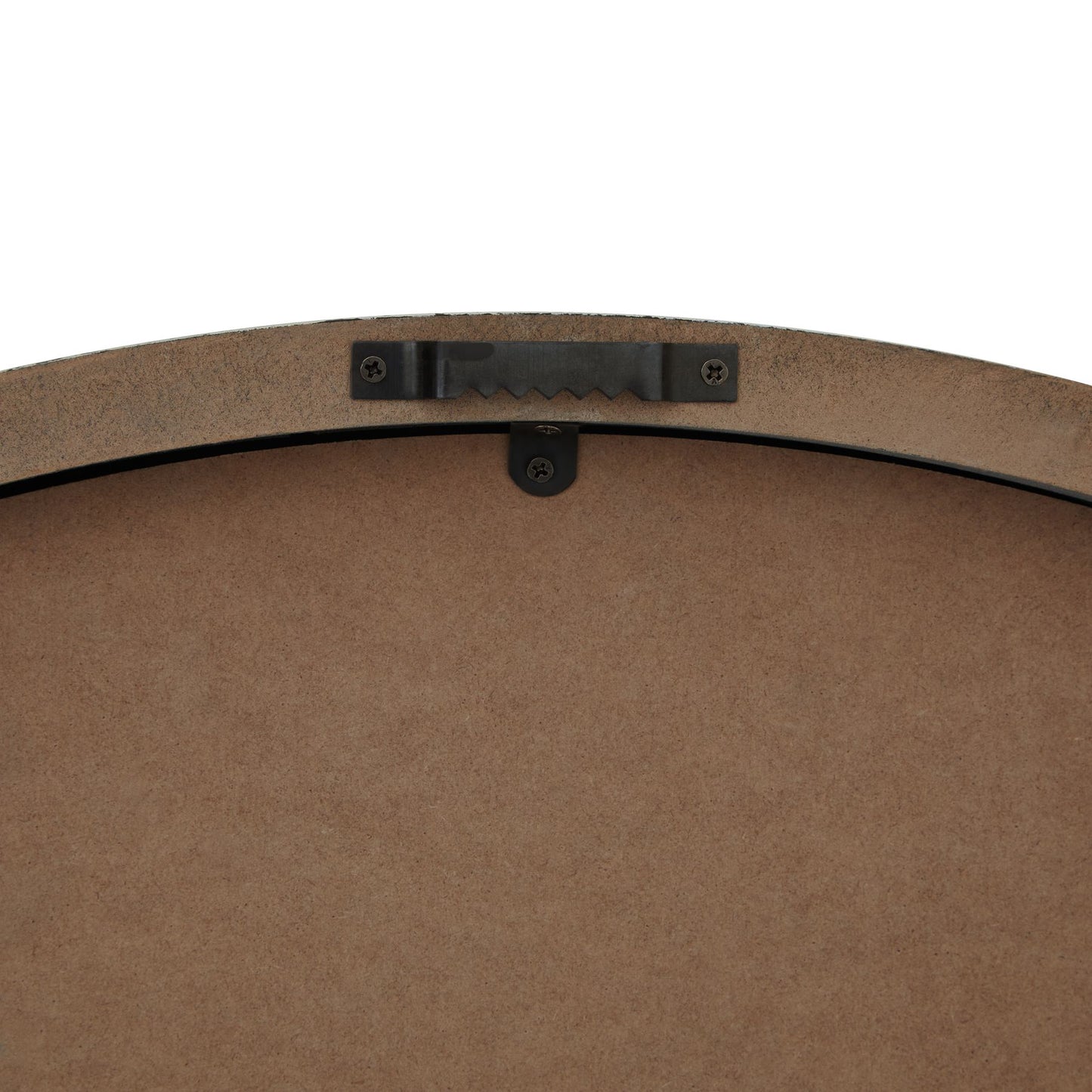 Vintage Whitewashed Wall Clock with Roman Numerals