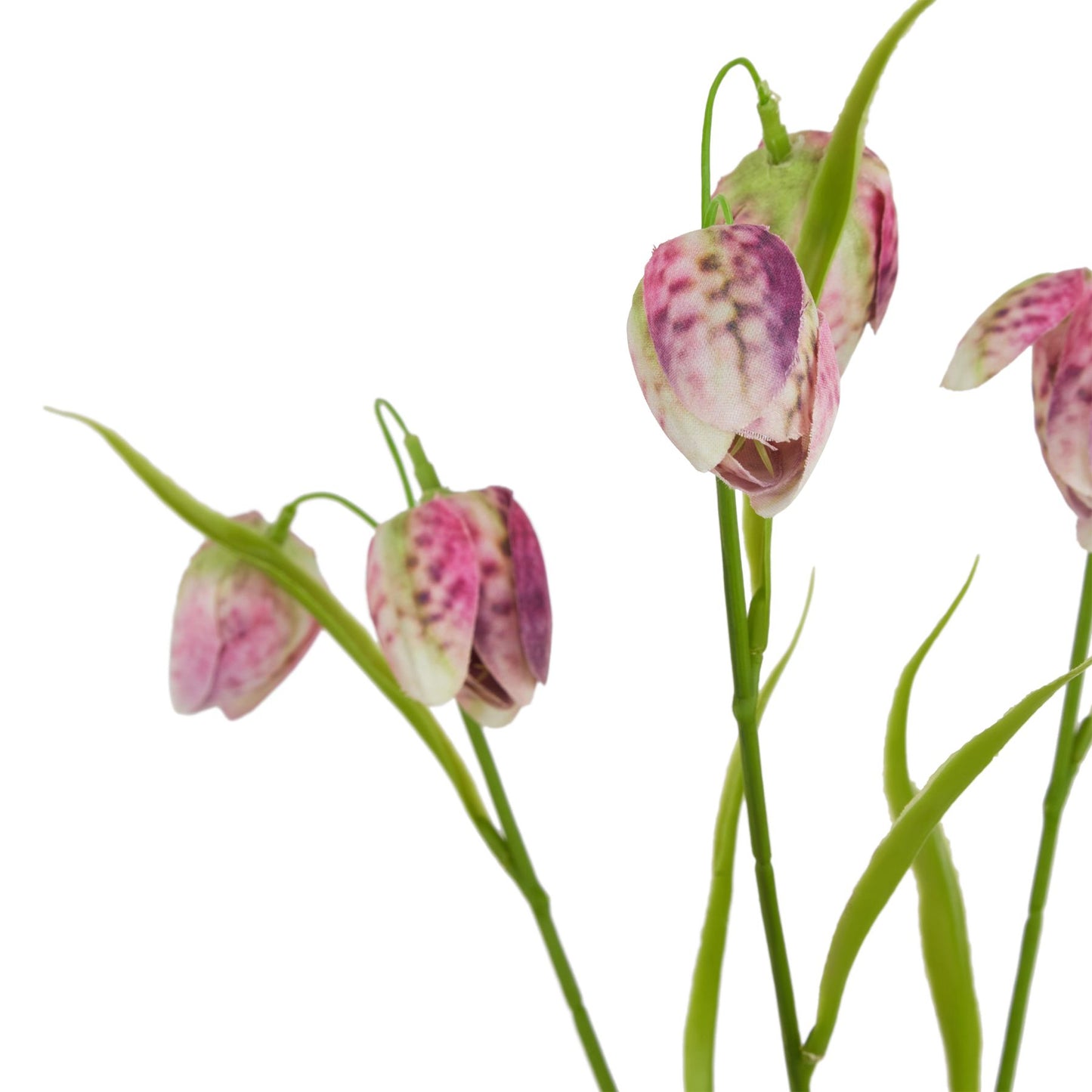 Set of 3 Artificial Flowers Purple Fritillaria Stem