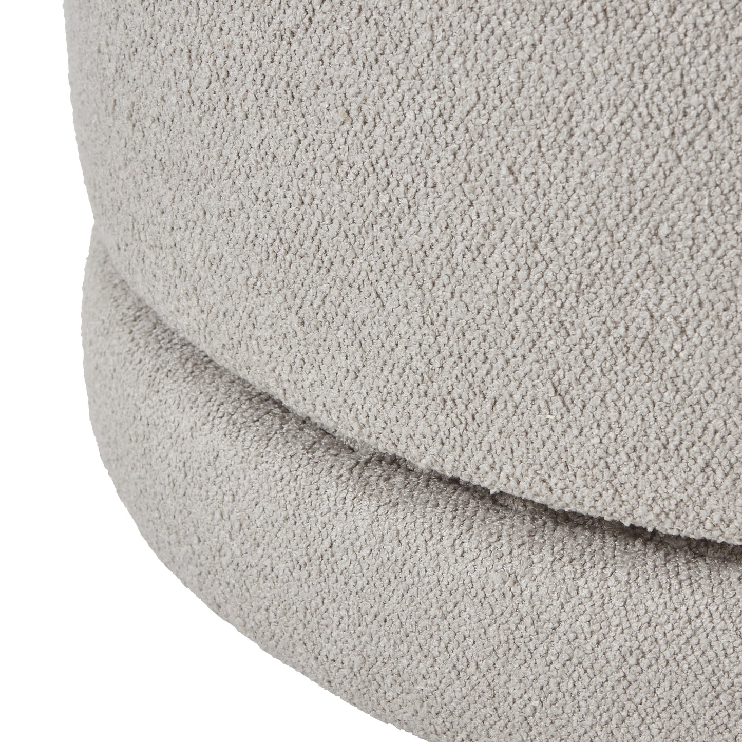 Venice Soft Grey Swivel Footstool