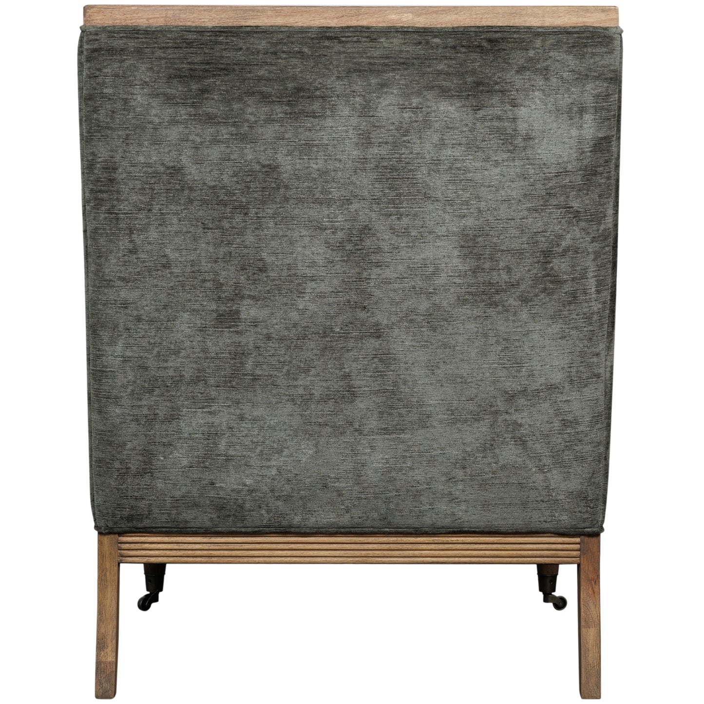 Jersey Mid Century Grey Velvet Accent Armchair