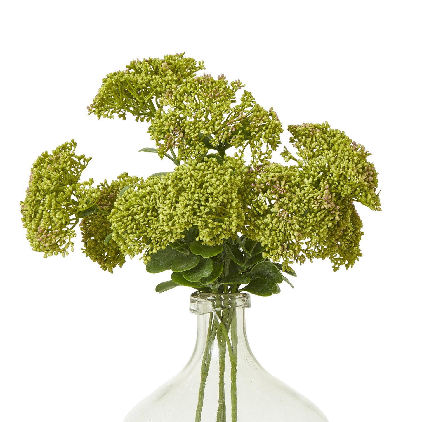 Set of 3 Artificial Flowers Green Sedum Sprays