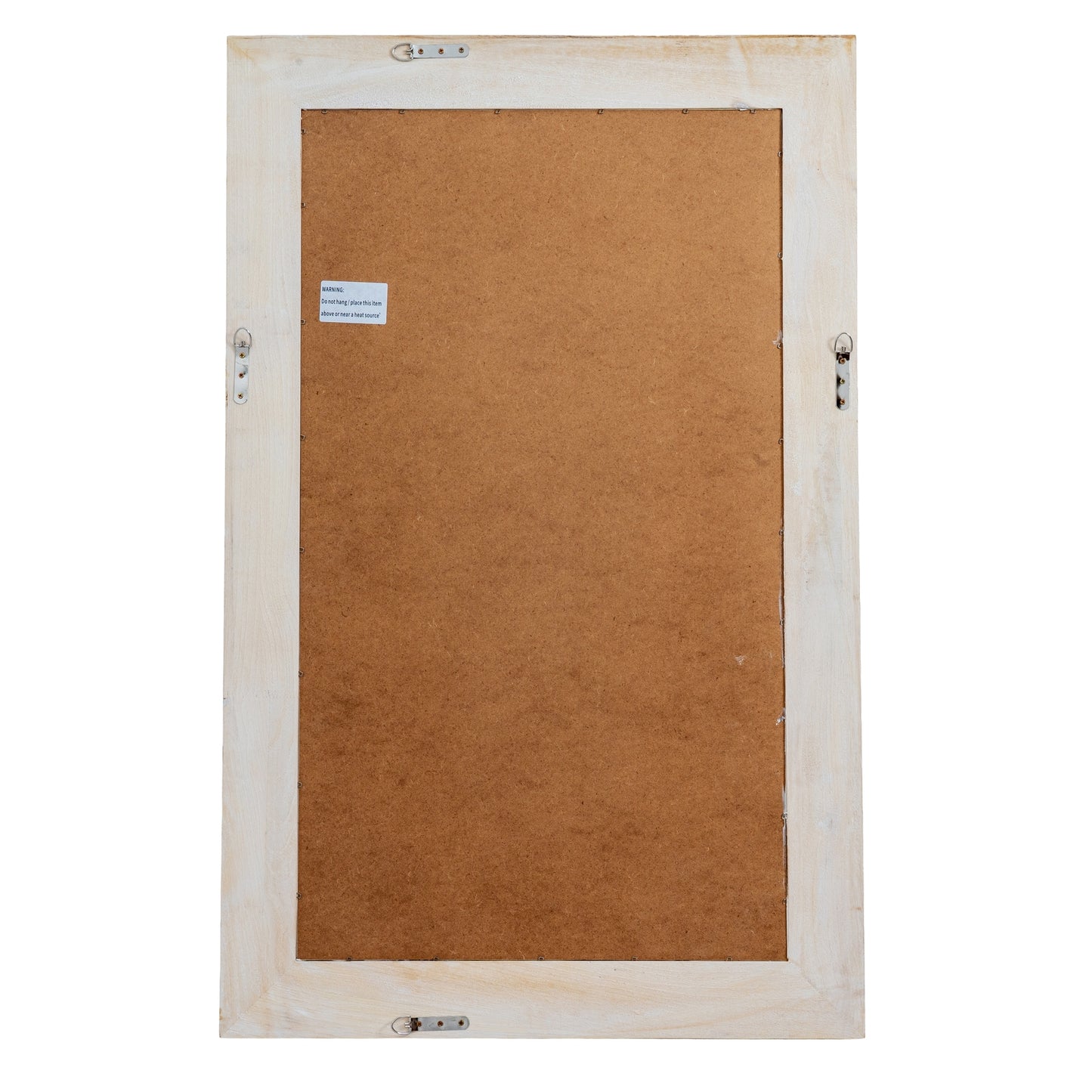 Large Natural Washed Wood Rectangular Framed Mirror