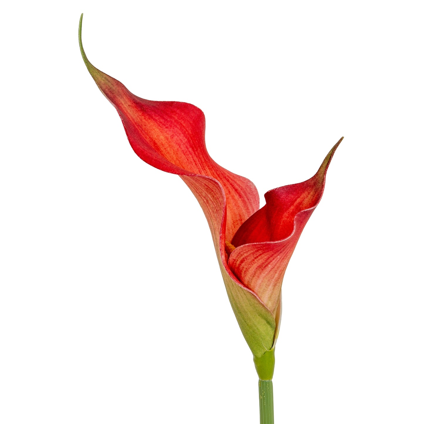 Set of 3 Artificial Flowers Fireball Calla Lily Stems