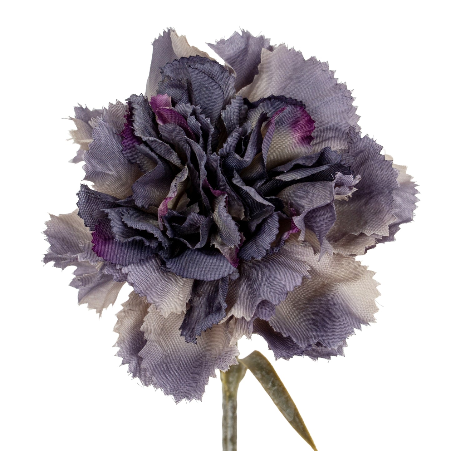 Set of 3 Artificial Flowers Purple Carnation Stems
