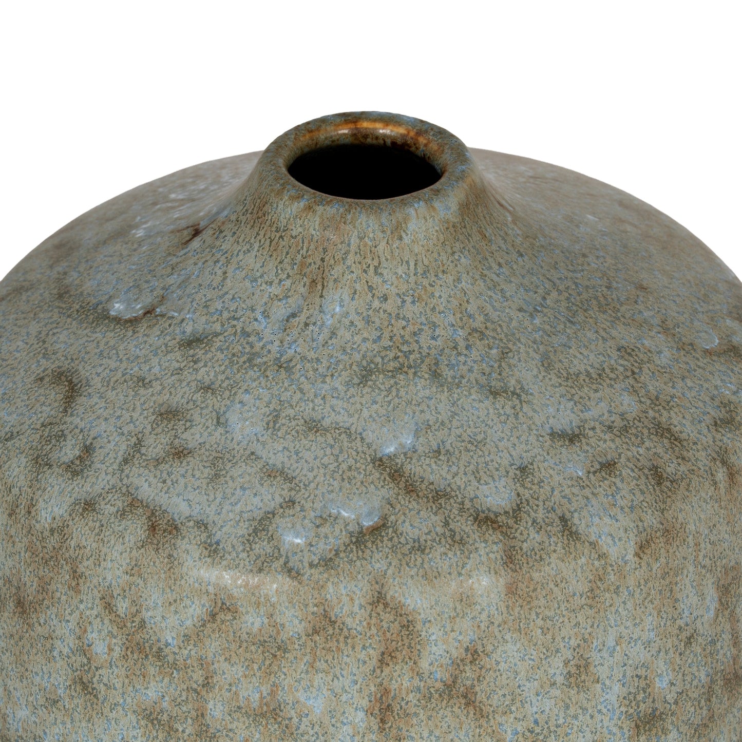 Kala Rustic Ceramic Short Bottle Vase