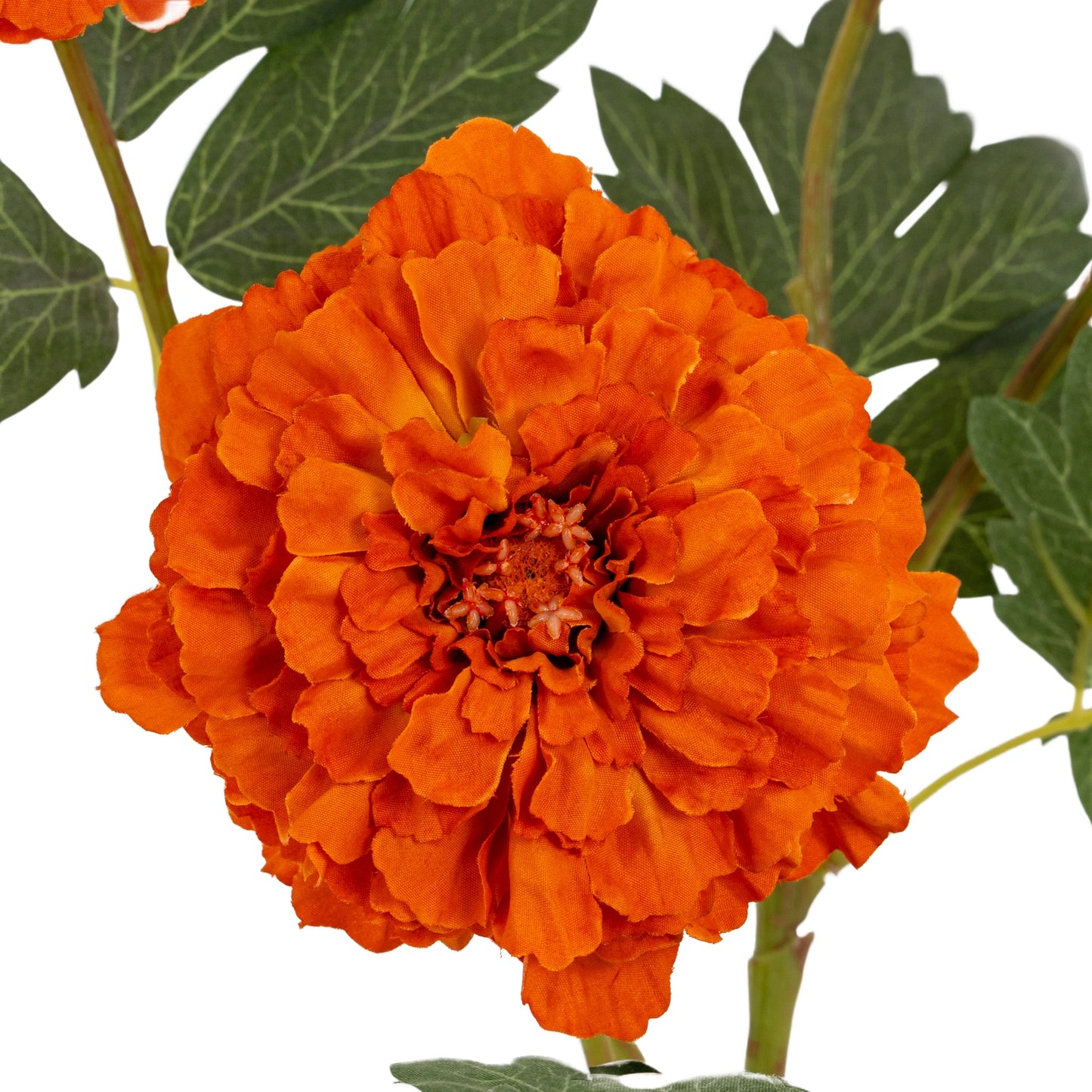 Set of 3 Artificial Flowers Orange African Marigold Large Sprays