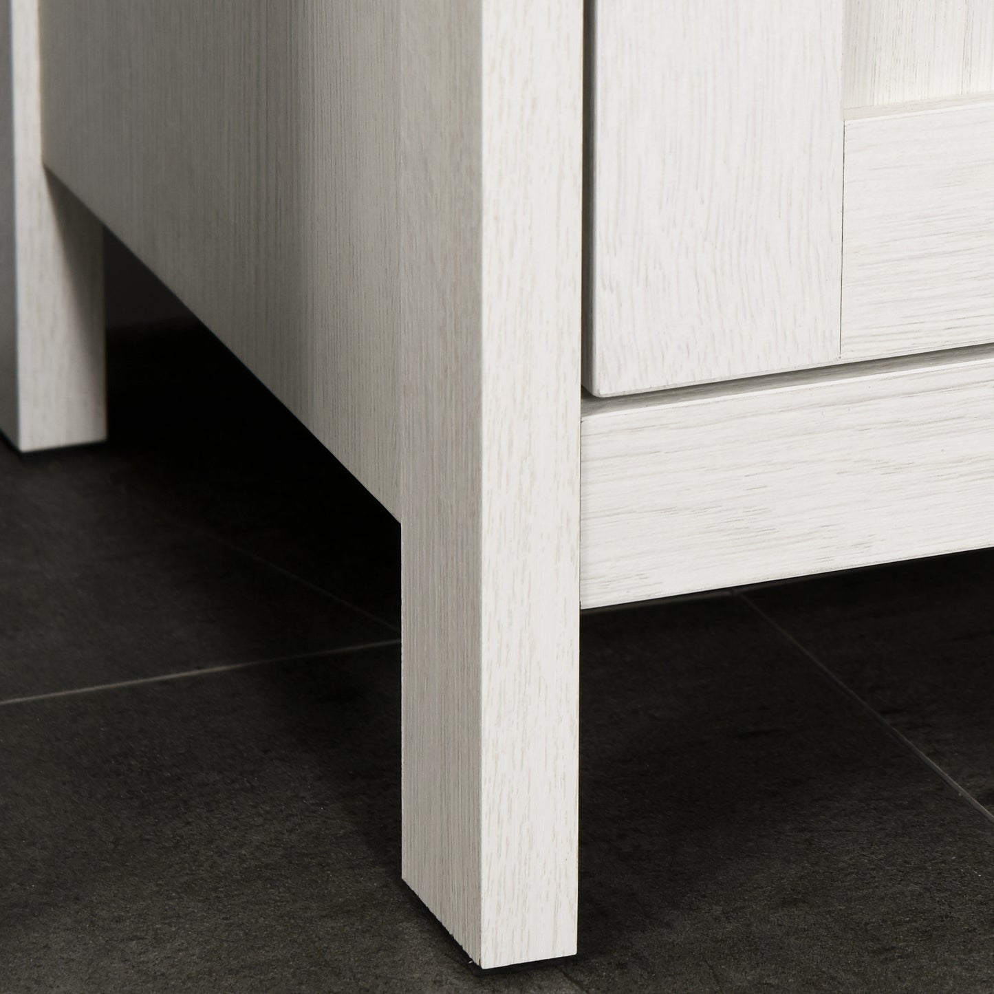 Sala Lata Tall Freestanding Bathroom Storage Cabinet With OFauxn Shelves And Adjustable Interior Antique White
