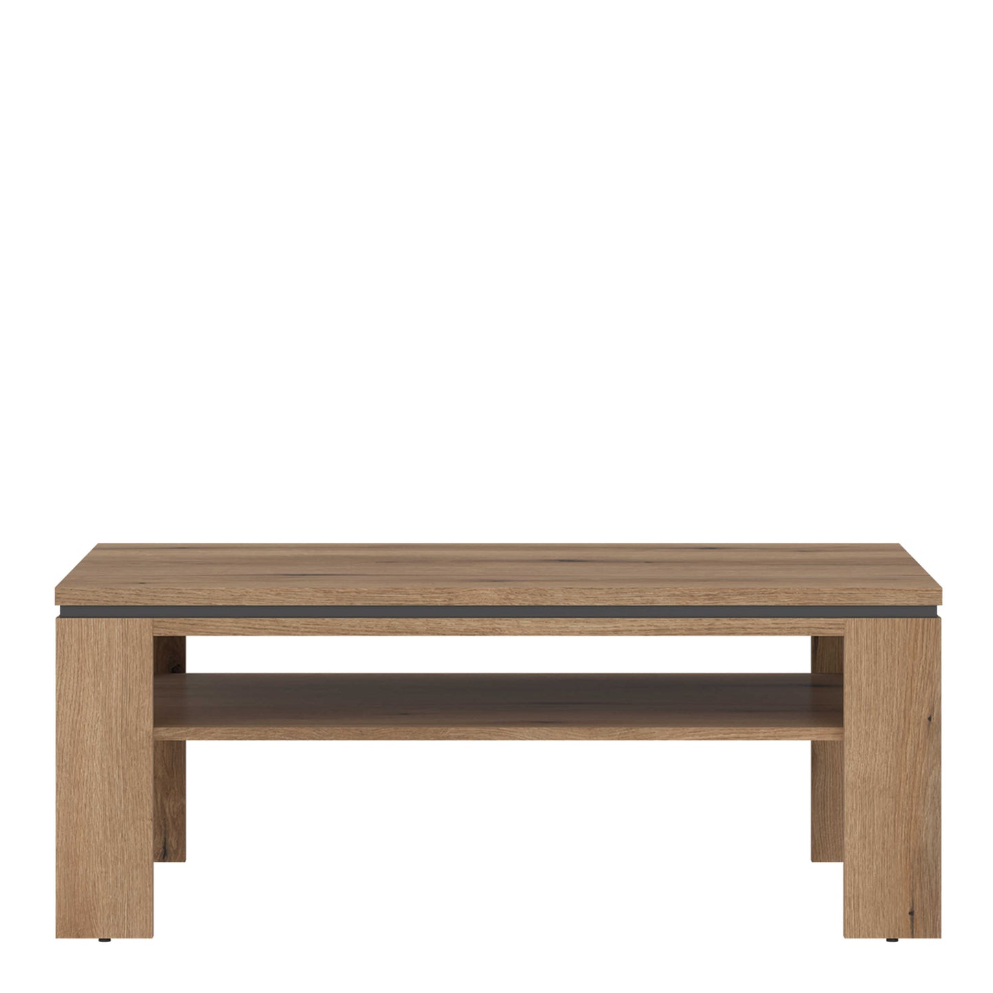 Nightbloom Grey and Oak Effect Wood Coffee Table Bottom Shelf