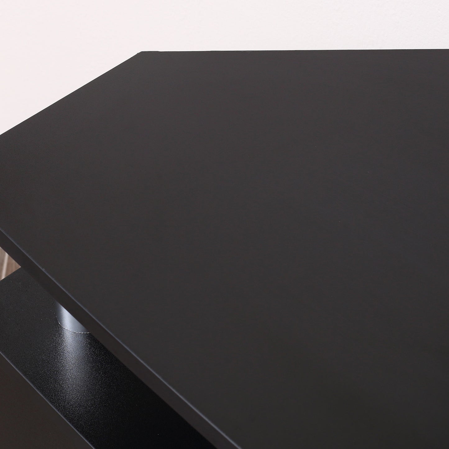 Zisaba Mika 120cm Wooden Black TV Storage Unit For Screens Up To 55 Inches 2 Doors and Shelves