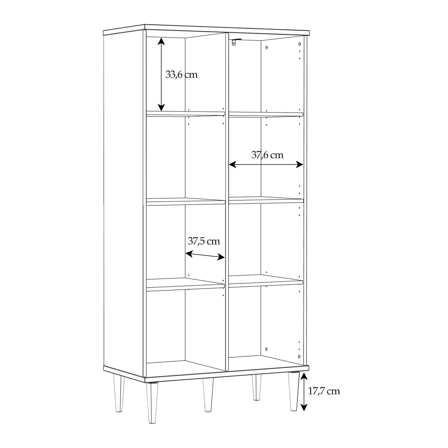 Mallowmoss Rattan and Wood 2 Door Display Cabinet