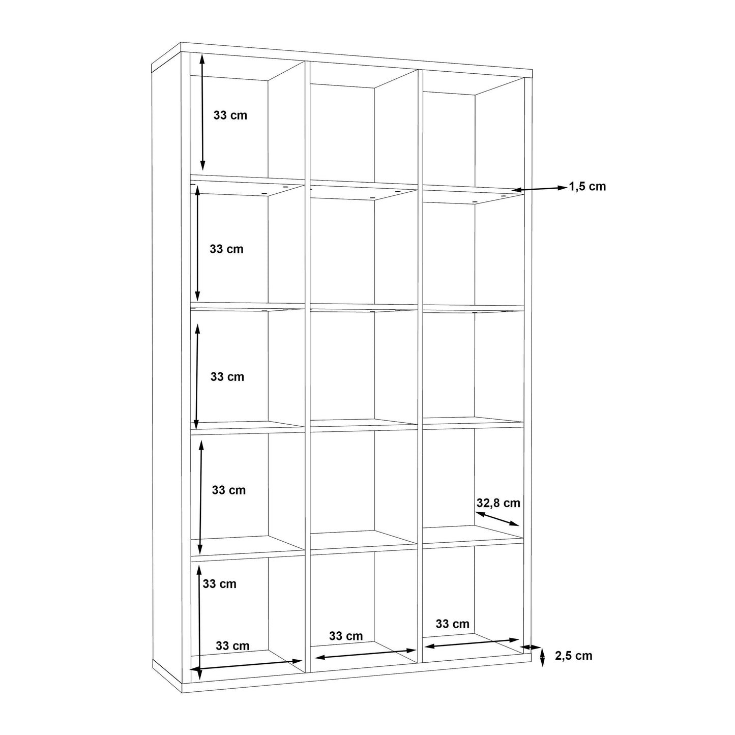 Shanghai Matt Black 3x5 Storage Unit