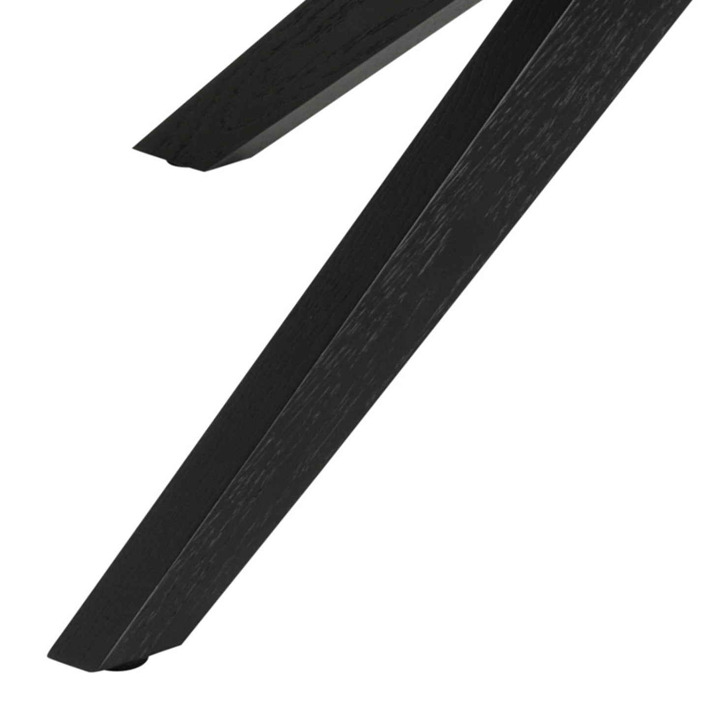 Brovst 80cm Black Wooden Round Coffee Table