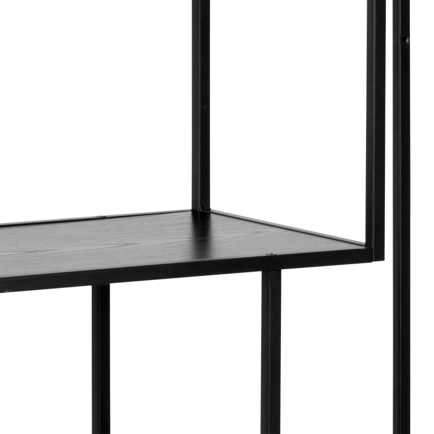 El Paso Black Metal Asymmetrical Bookcase 3 Shelves