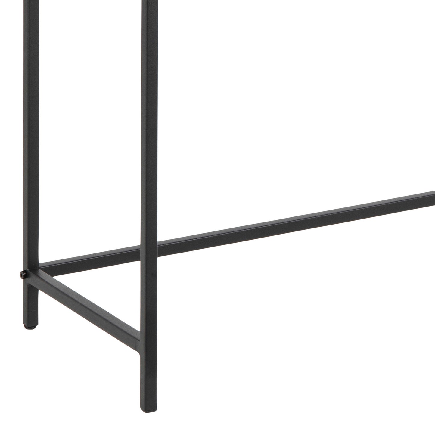 El Paso Black Metal and Wood Console Table