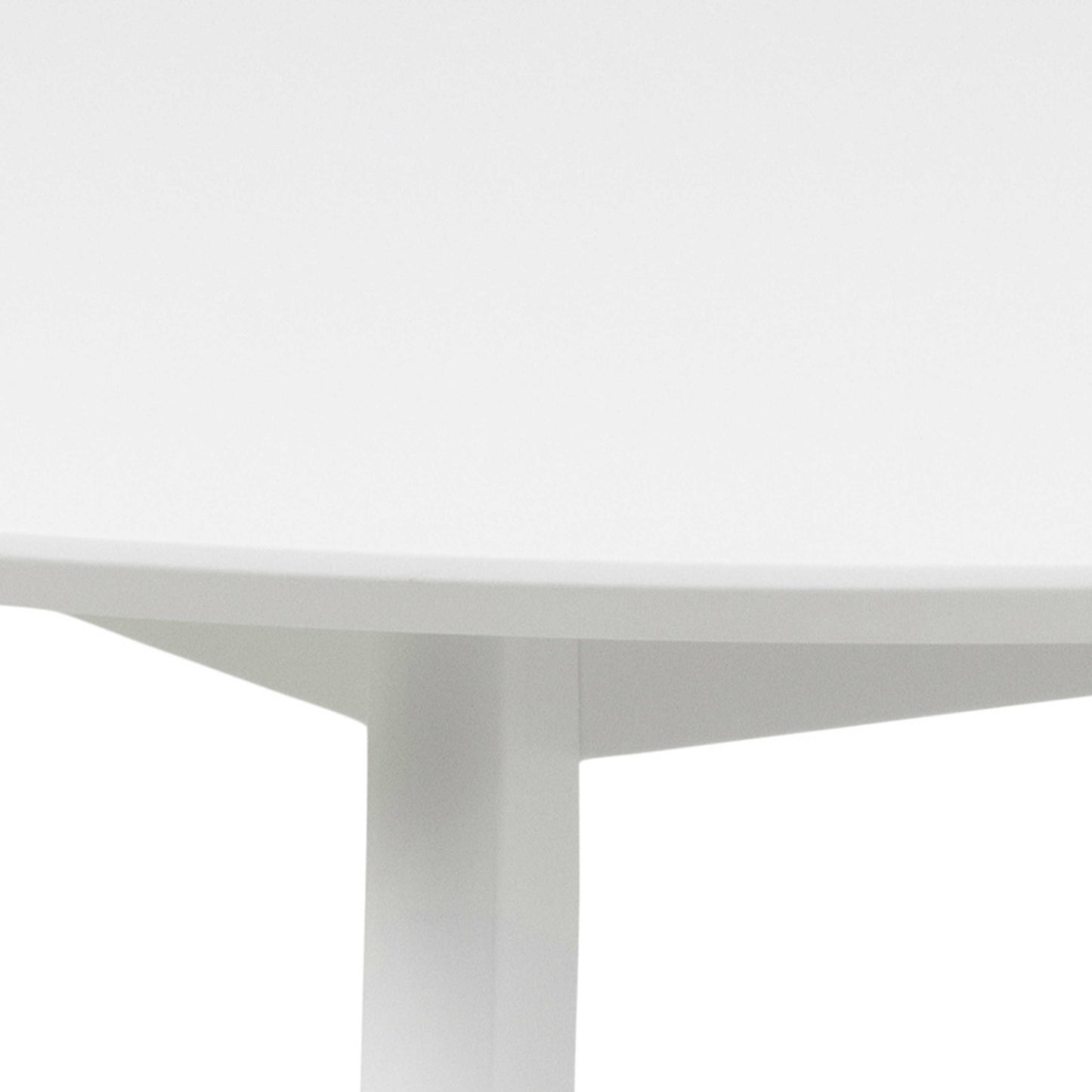 Saffron White Wodden Round Dining Table
