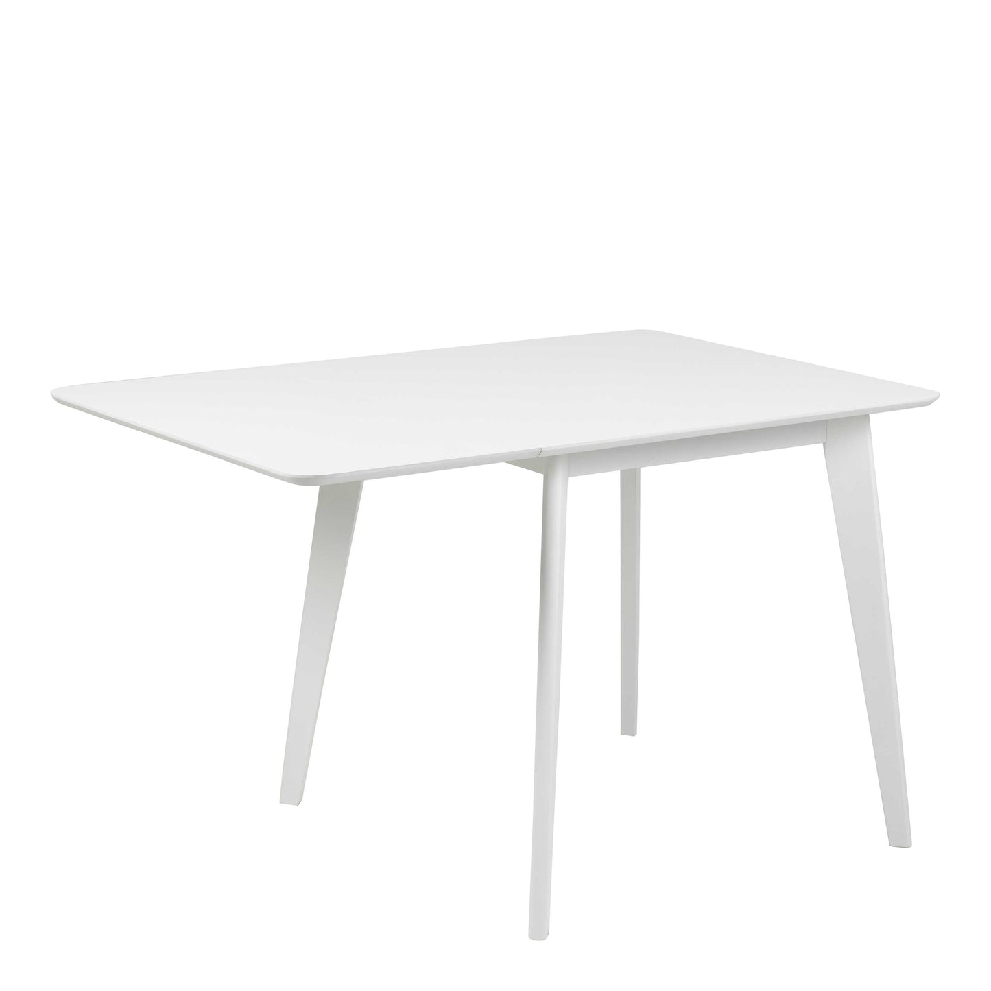 Saffron Extendable White Wooden Square Dining Table