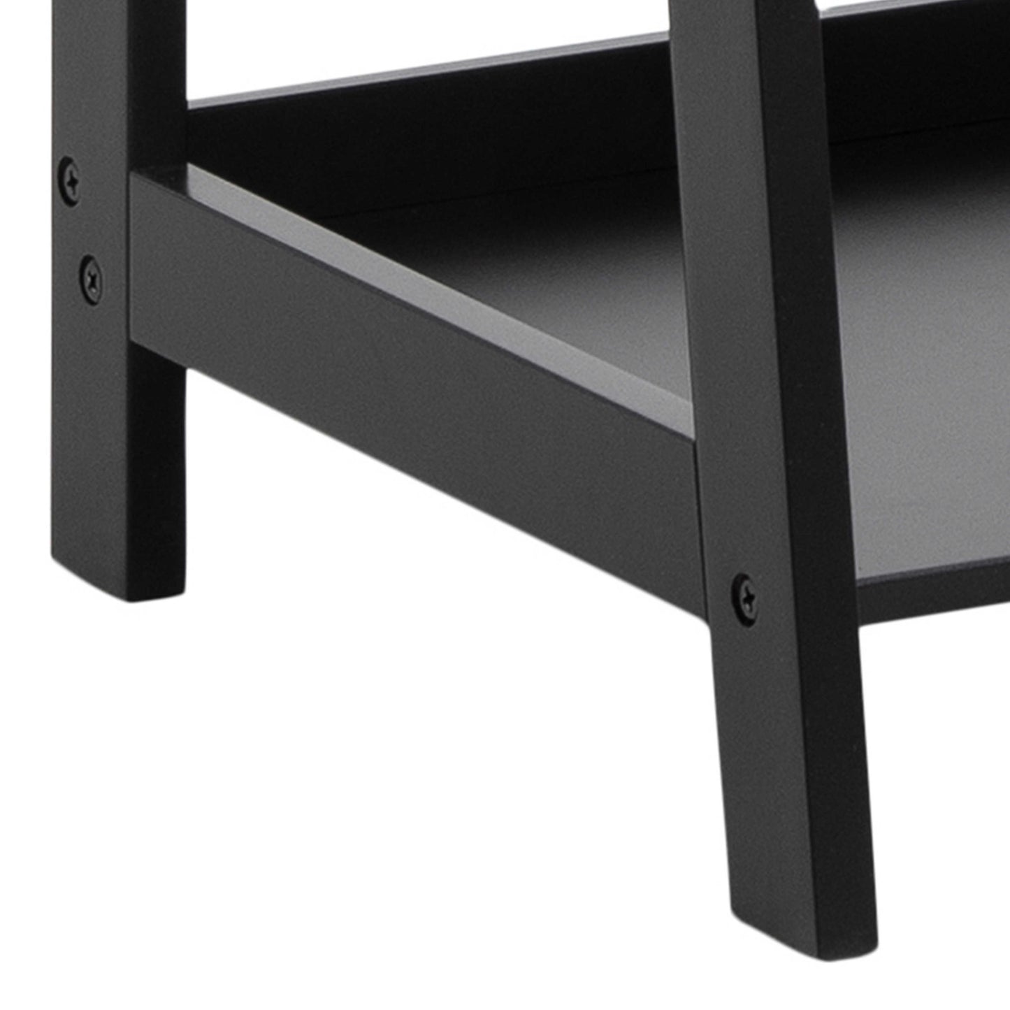 Florence Black Step Ladder Bookcase 4 Shelves