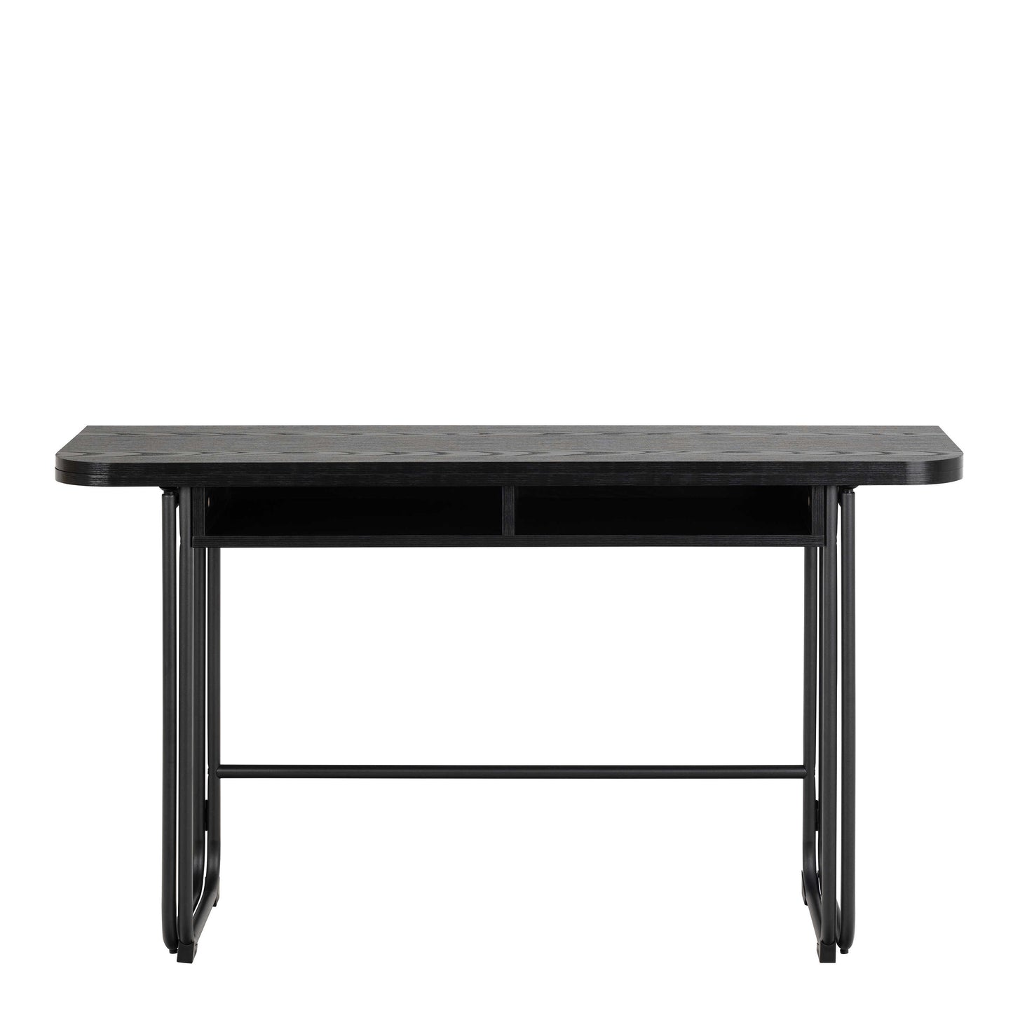 Tinglev 4 Seater Black Folding Dining Table