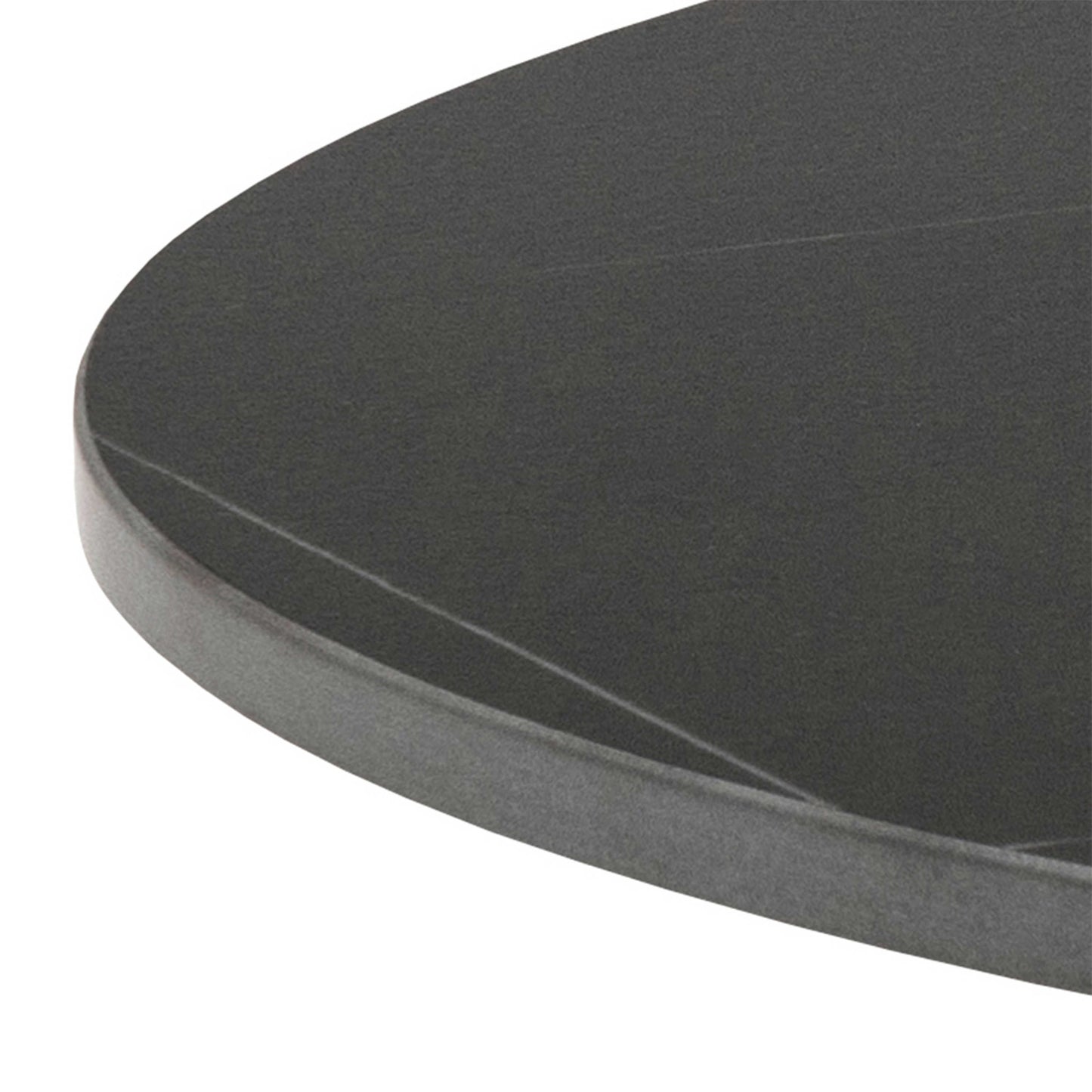 Cloverfern Matt Black Ceramic Round Coffee Table