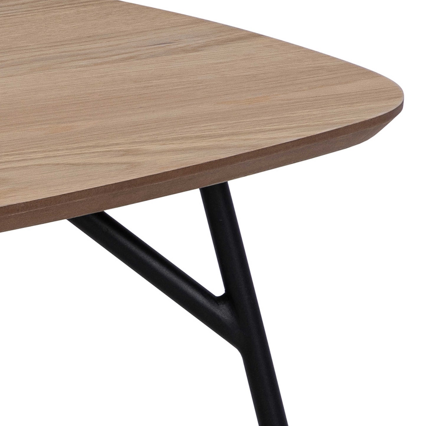 Johannesburg Rectangular Natural Oak Coffee Table Round Edges