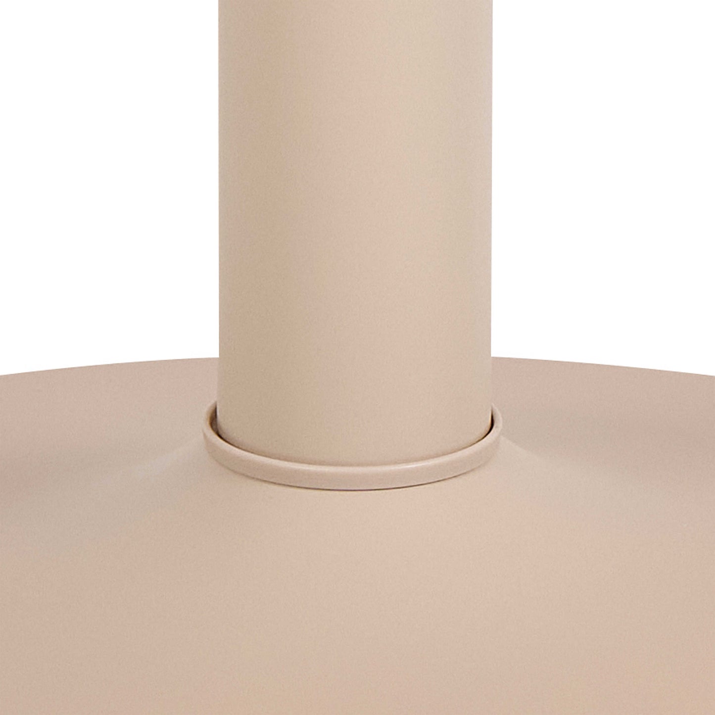 Ars Cream Round Dining Table Trumpet Base