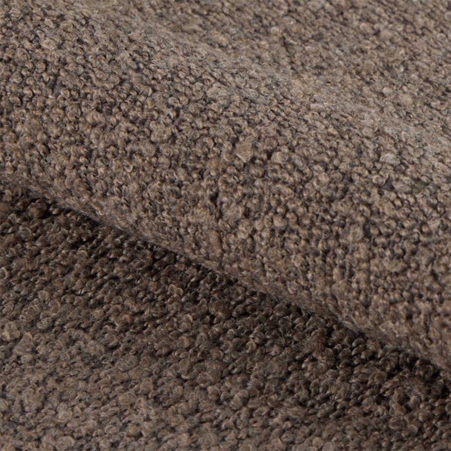 Bilbao Boucle Brown 3 Seater Chaise Longue Sofa Right Hand