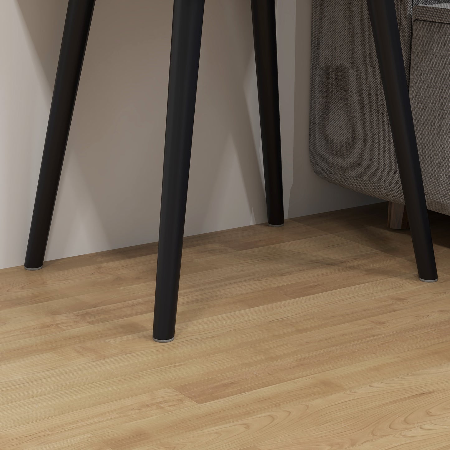 Loyo Set Of 2 Wooden Rustic Brown Industrial Bedside Tables With Grey Fabric Drawer