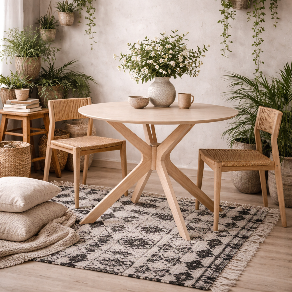 Budapest Concrete Effect and White Wooden Bedside Table 3 Drawers