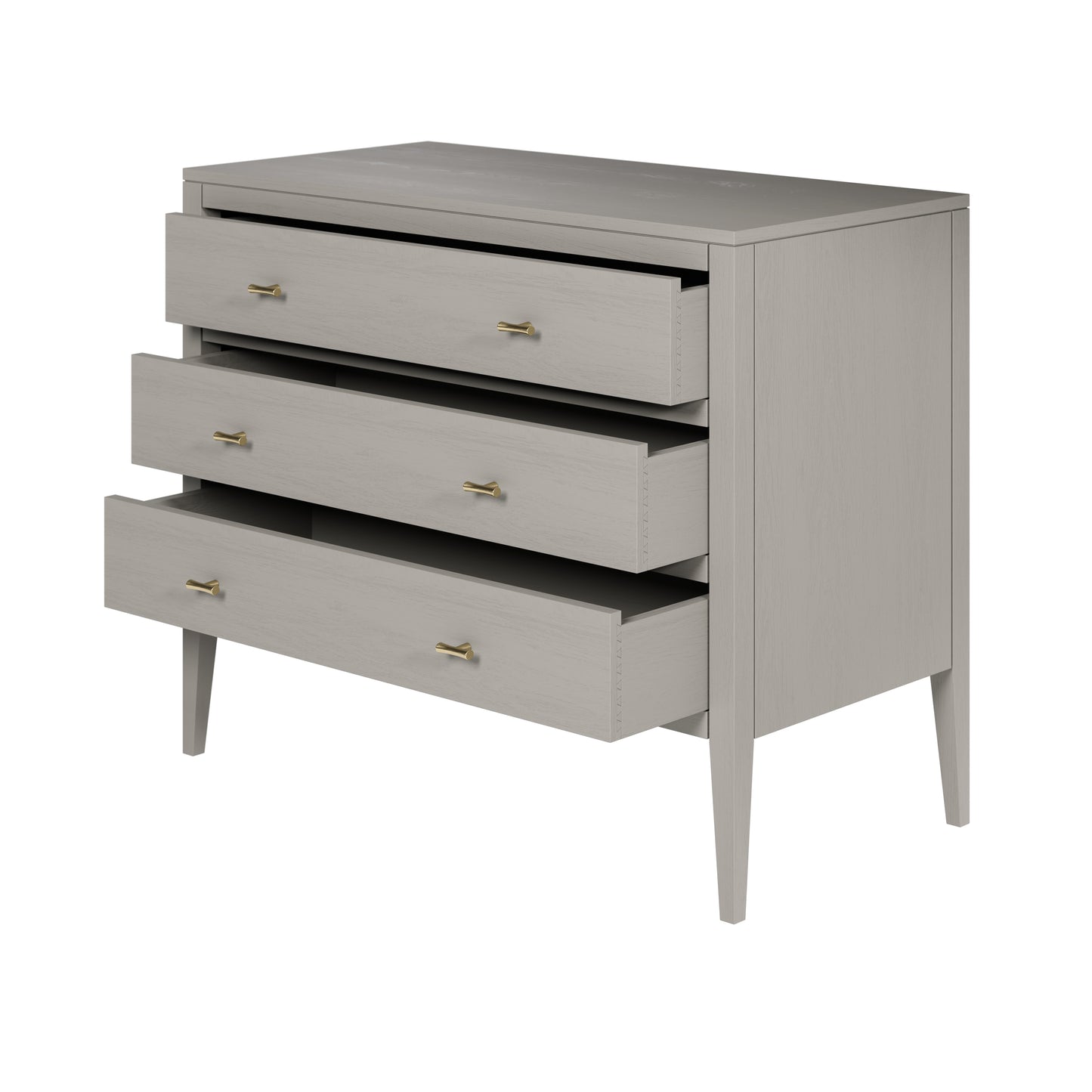 Salvador Mist Grey Wood Grain 3 Drawer Chest