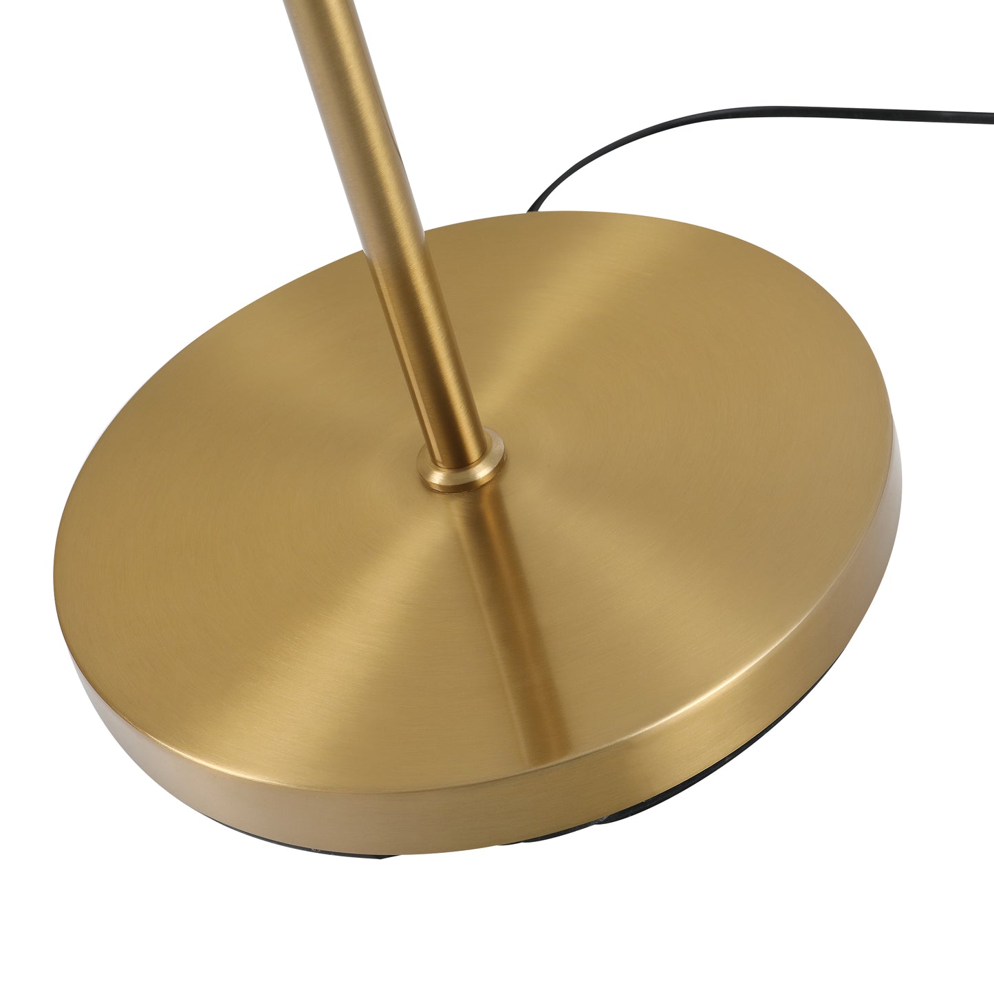 Laralima Metal Gold 2 Light Tree Floor Lamp With Globe Shades