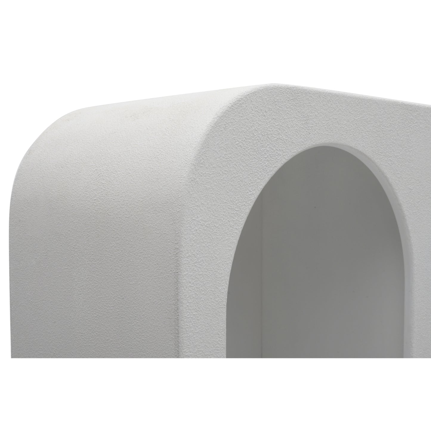Atlanta White Abstract Shelving Display Unit with Open Storage