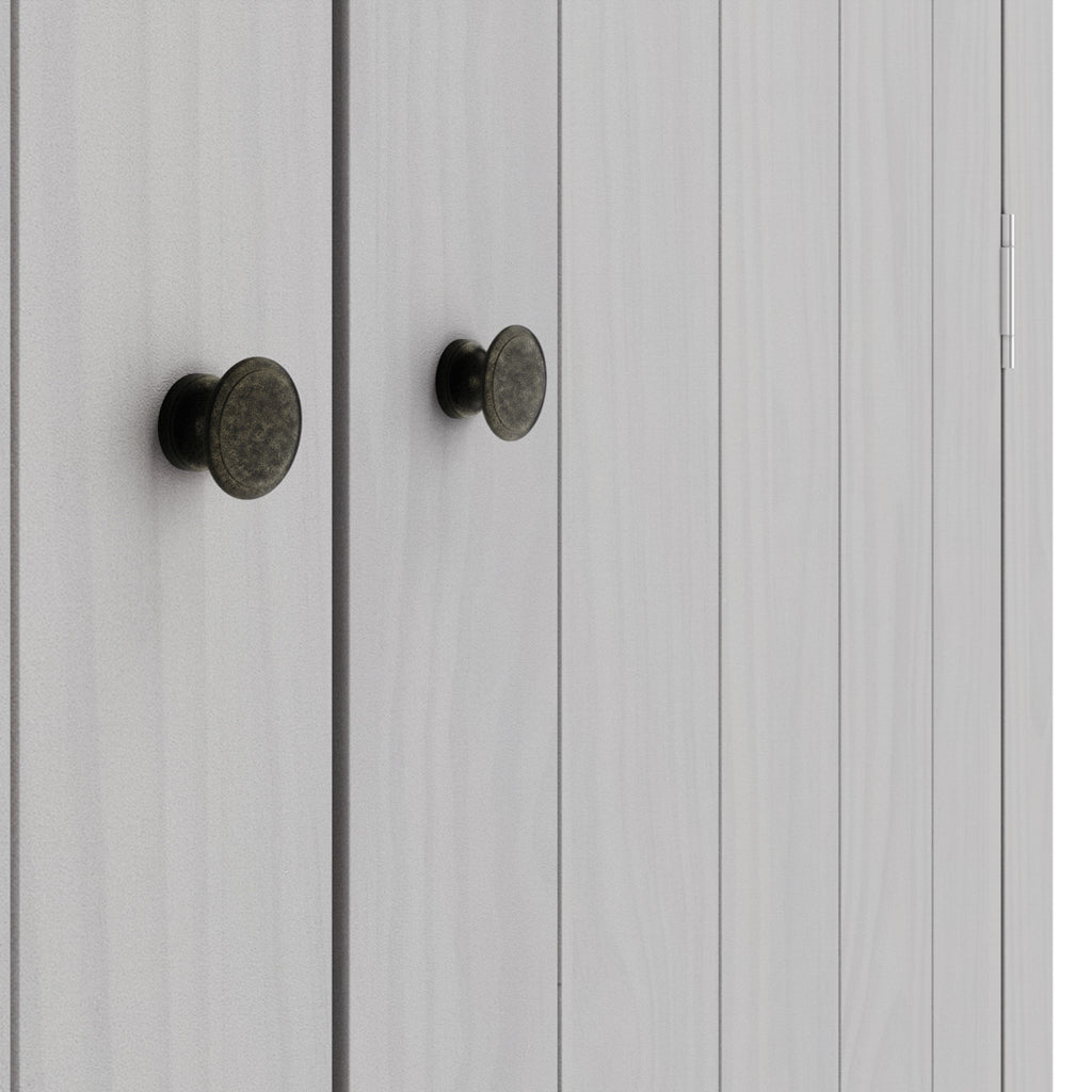 Tralee Grey Wooden 2 Door Wardrobe