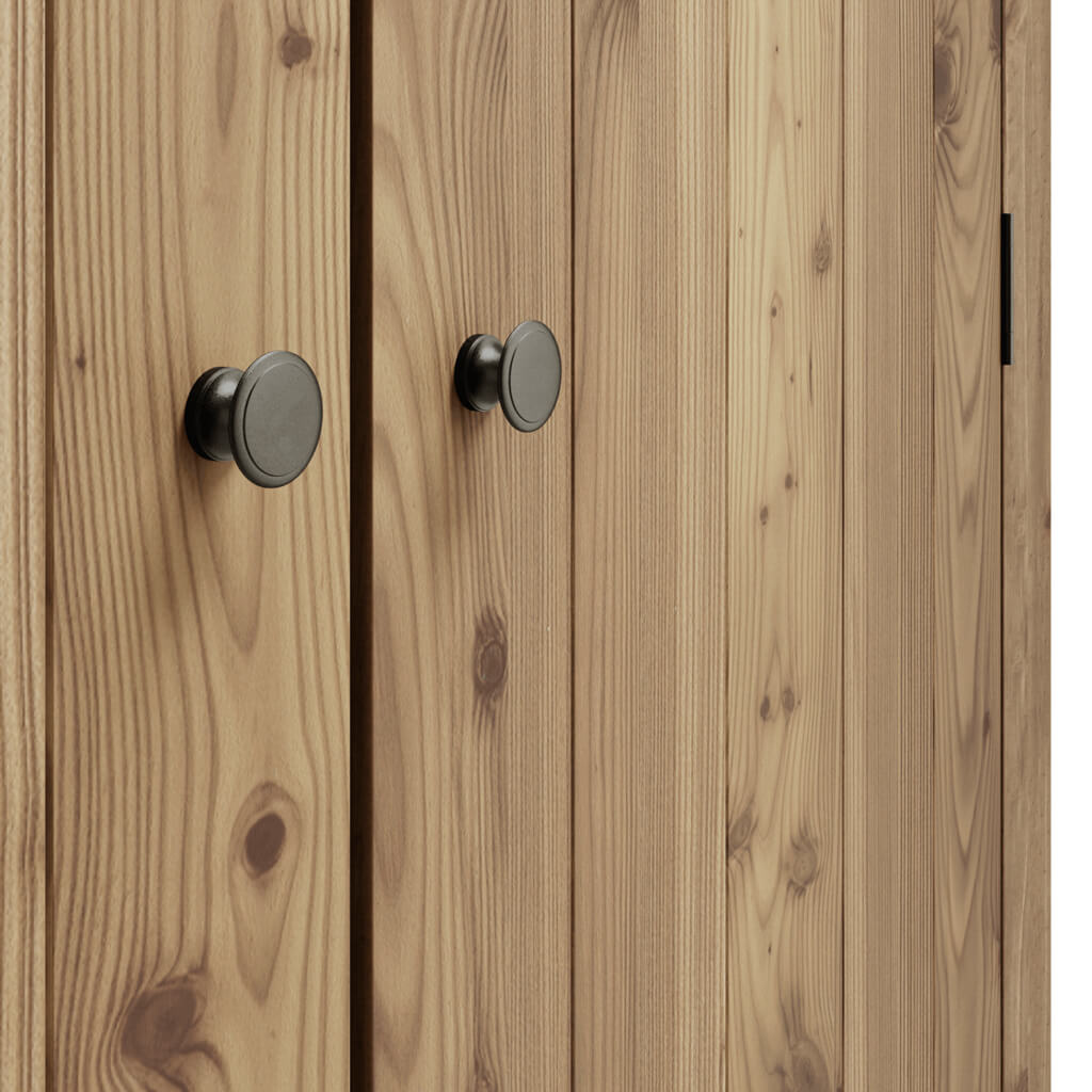 Tralee Brown Wood Double Door Wardrobe