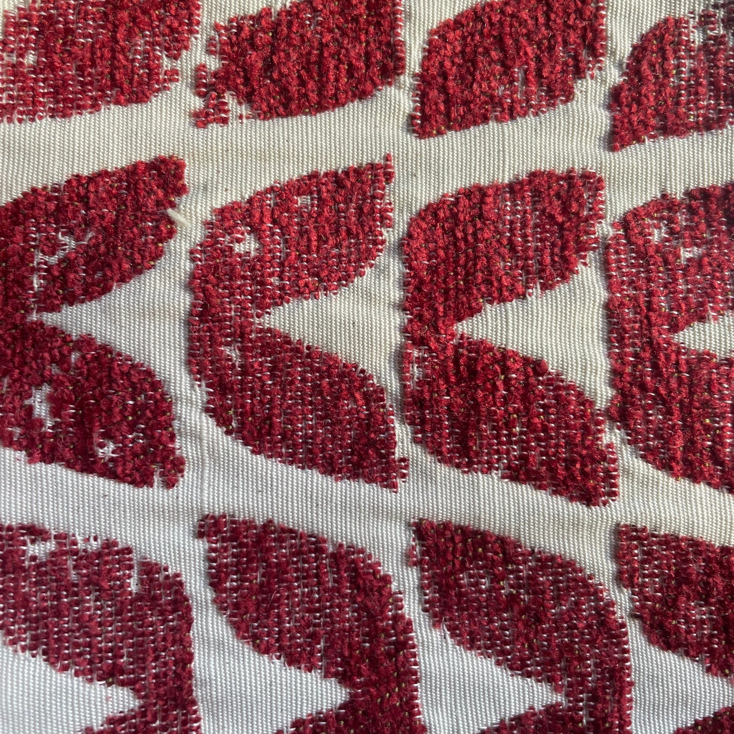 Olinda Terracotta Red Patterned Fabric Upholstered Accent Armchair