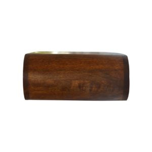 Bardolino Wall Mounted Round Chestnut Bedside Table with Drawer