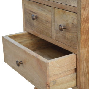 Pitigliano Nordic 4 Drawer Mango Wood Bedside Table