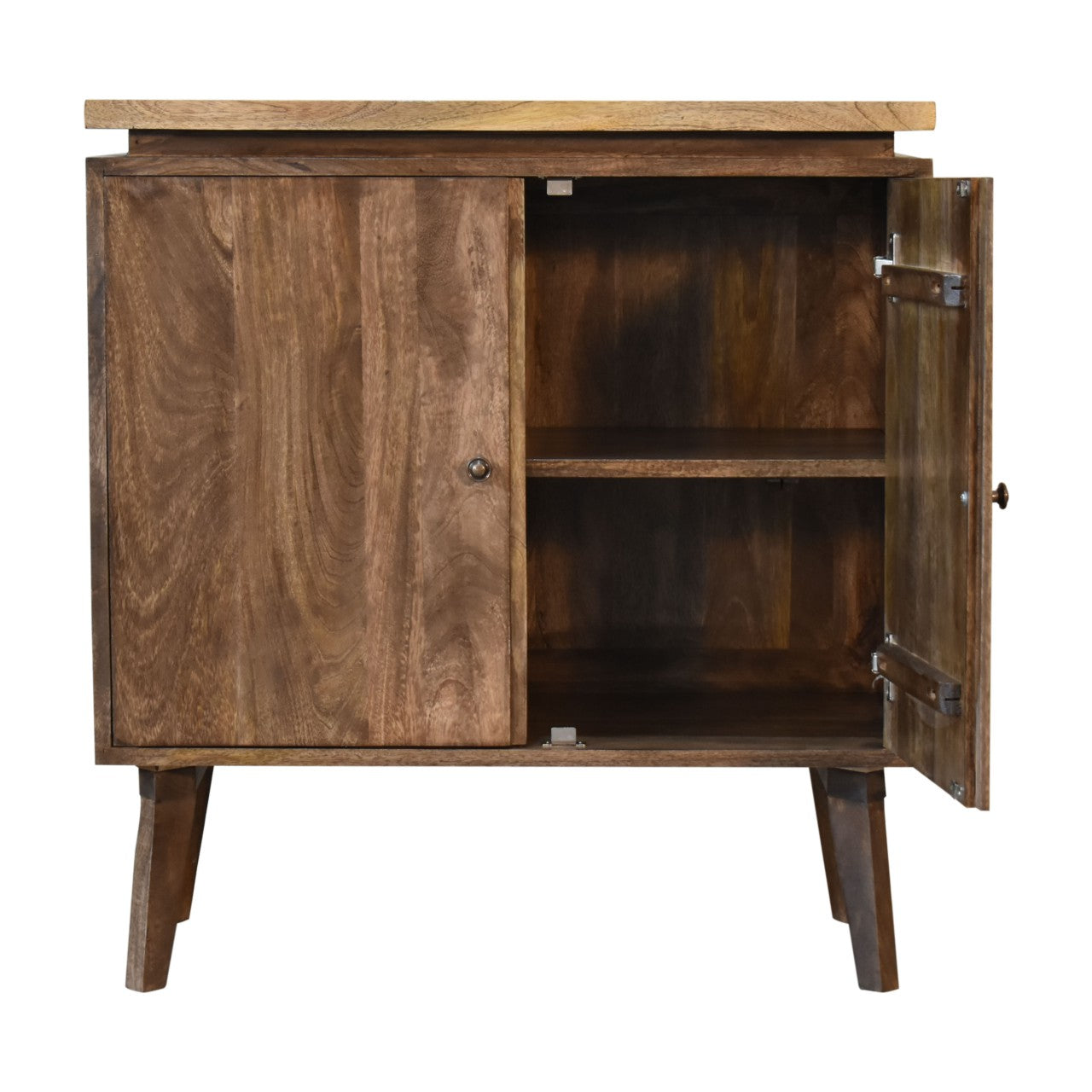 Giverny 2 tone Wooden Platform Storage Cabinet with Doors