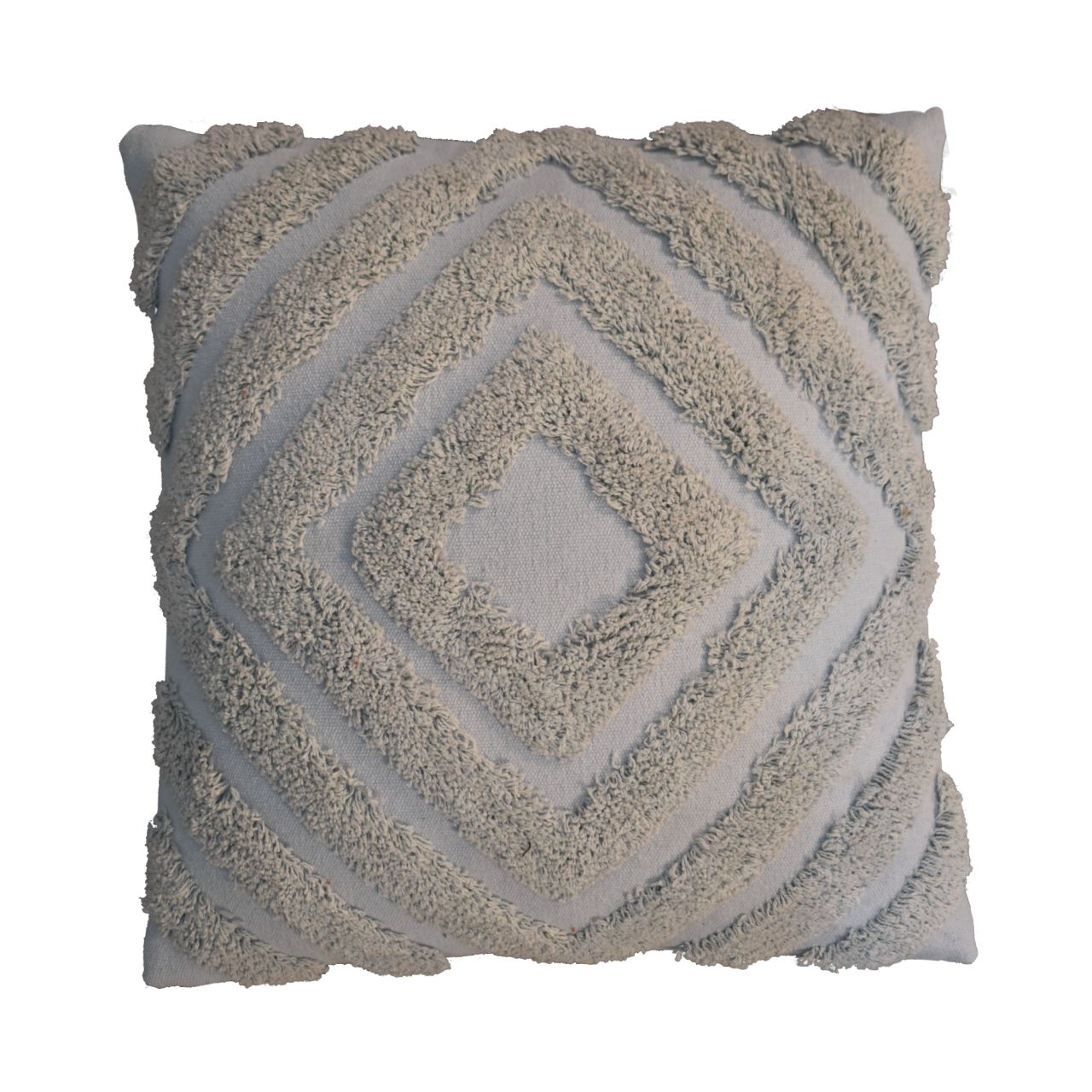Set of 2 Apricale Grey Diamond Cushion Covers
