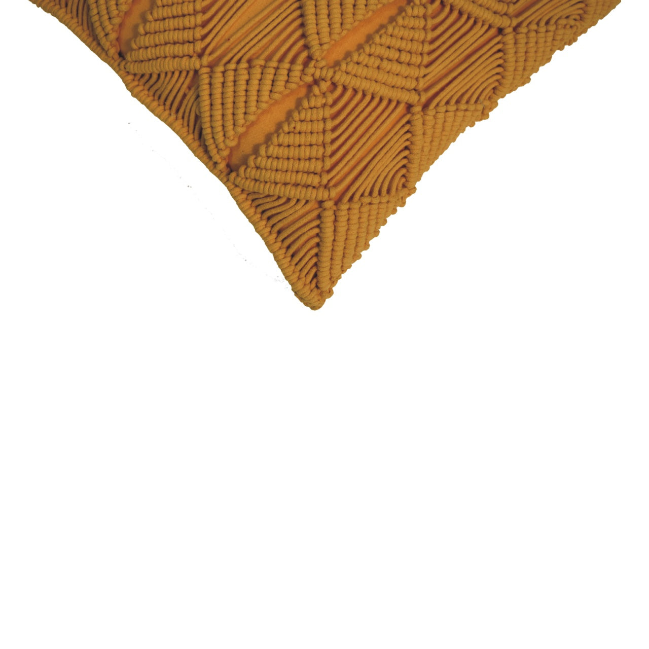 Set of 2 Rochefort Mustard Handwoven Cushion Covers