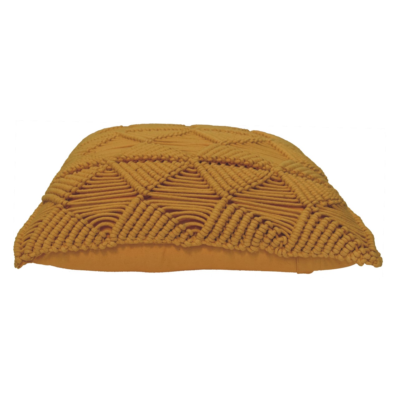 Set of 2 Rochefort Mustard Handwoven Cushion Covers