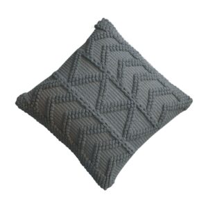 Set of 2 Snowshill Grey Zig Zag Handwoven Cushions Covers